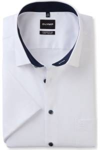 OLYMP Luxor Comfort Fit Big & Tall Hemd weiss, Einfarbig