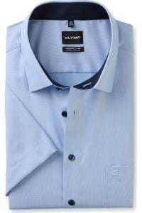 OLYMP Luxor Comfort Fit Big & Tall Hemd hellblau, Strukturiert