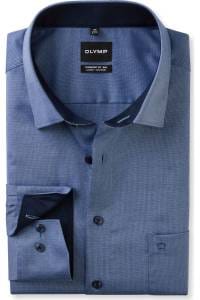 OLYMP Luxor Comfort Fit Big & Tall Hemd marine, Strukturiert