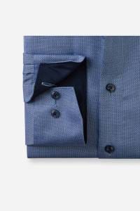 OLYMP Luxor Comfort Fit Big & Tall Hemd marine, Strukturiert