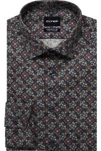 OLYMP Luxor Comfort Fit Big & Tall Hemd marine, Bedruckt