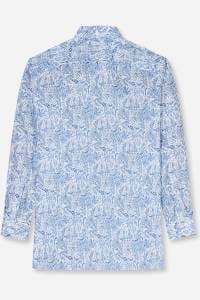 OLYMP Luxor Comfort Fit Big & Tall Hemd blau, Bedruckt