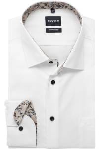 OLYMP Luxor Comfort Fit Big & Tall Hemd weiss, Einfarbig