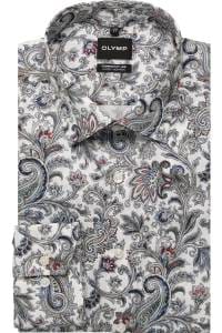 OLYMP Luxor Comfort Fit Big & Tall Hemd weiss, Bedruckt