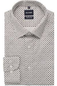 OLYMP Luxor Comfort Fit Big & Tall Hemd silbergrau, Bedruckt