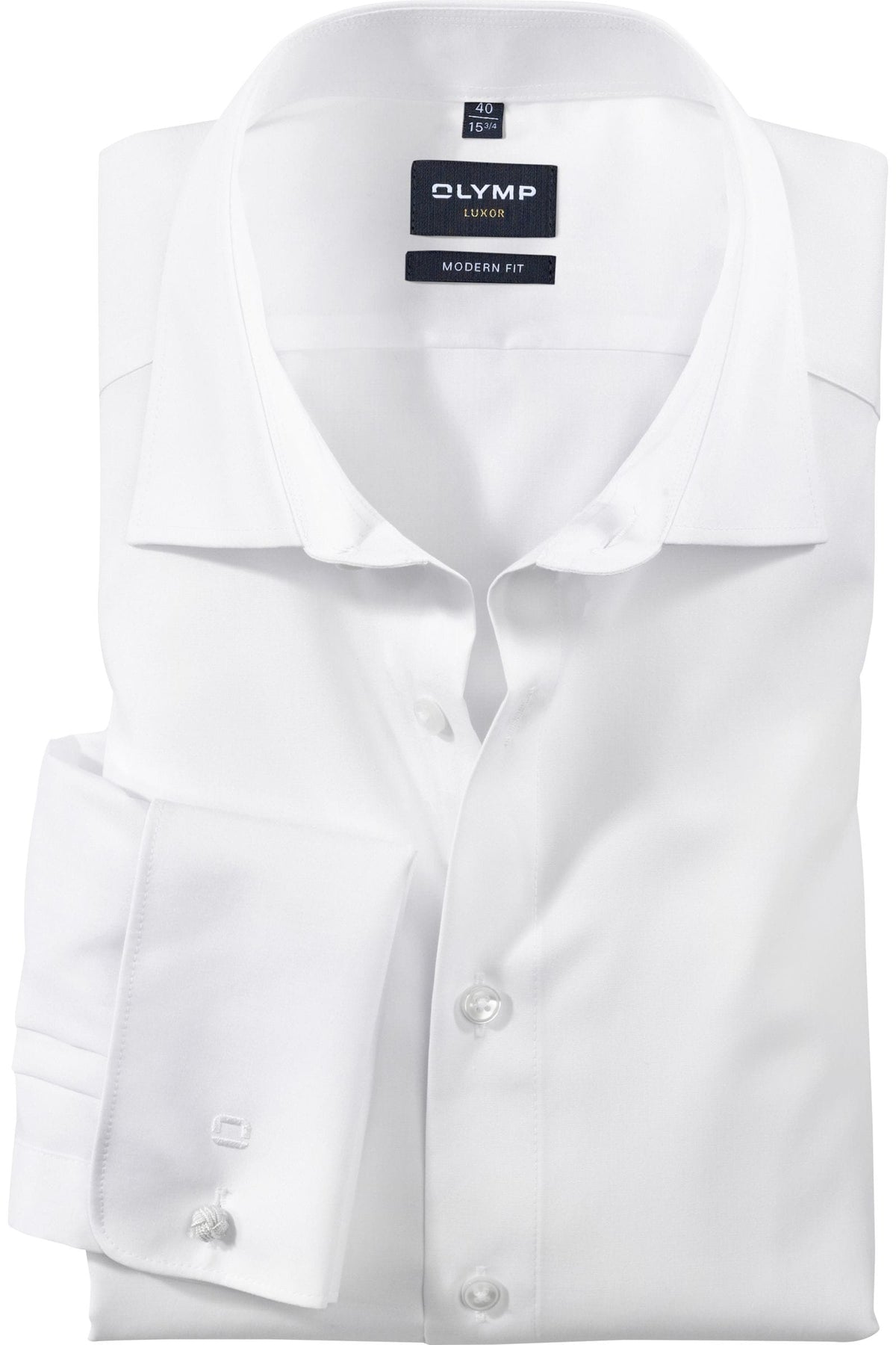 OLYMP Luxor Modern Fit Hemd weiss, Einfarbig