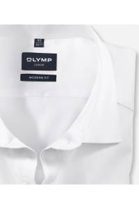 OLYMP Luxor Modern Fit Hemd weiss, Einfarbig