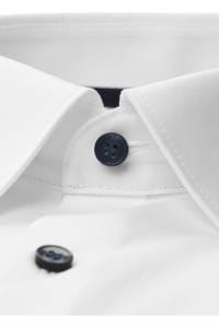 OLYMP No. Six Super Slim Hemd weiss, Einfarbig