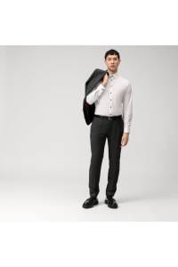 OLYMP No. Six Super Slim Hemd weiss, Einfarbig