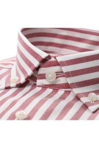OLYMP Luxor Modern Fit Hemd granat, Gestreift
