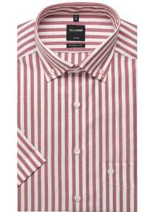 OLYMP Luxor Modern Fit Hemd granat, Gestreift