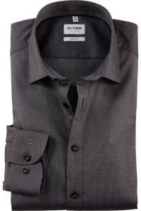 OLYMP Level Five Body Fit Hemd oliv, Faux-uni