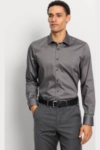 OLYMP Level Five Body Fit Hemd oliv, Faux-uni