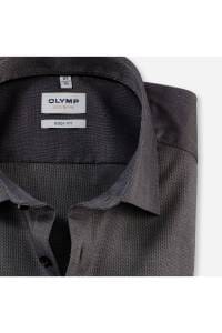 OLYMP Level Five Body Fit Hemd oliv, Faux-uni