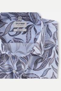 OLYMP Level Five Body Fit Hemd bleu, Bedruckt