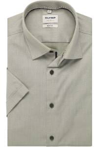 OLYMP Level Five Body Fit Hemd grün, Faux-uni