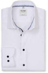 OLYMP Level Five Body Fit Hemd weiss, Faux-uni