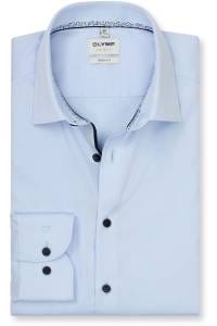 OLYMP Level Five Body Fit Hemd bleu, Faux-uni