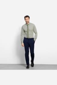 OLYMP Level Five Body Fit Hemd oliv, Faux-uni