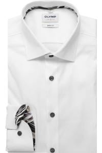 OLYMP Level Five Body Fit Hemd weiss, Faux-uni