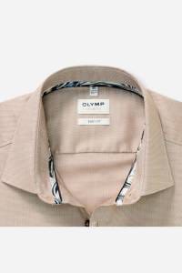 OLYMP Level Five Body Fit Hemd nougat, Faux-uni