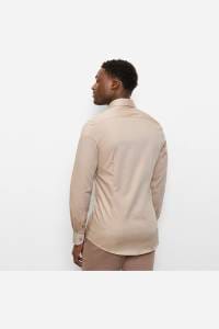 OLYMP Level Five Body Fit Hemd nougat, Faux-uni