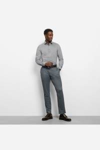 OLYMP Level Five Body Fit Hemd graugrün, Faux-uni