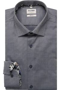 OLYMP Level Five Body Fit Hemd marine, Faux-uni