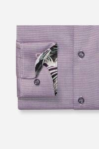 OLYMP Level Five Body Fit Hemd aubergine, Faux-uni