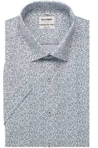 OLYMP Level Five Body Fit Hemd bleu, Bedruckt