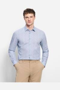 OLYMP Level Five Body Fit Hemd bleu, Bedruckt