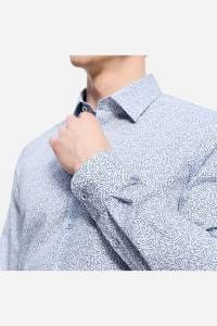 OLYMP Level Five Body Fit Hemd bleu, Bedruckt