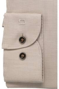 OLYMP Level Five Body Fit Hemd nougat, Faux-uni
