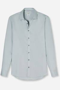 OLYMP Level Five Body Fit Hemd grün, Faux-uni