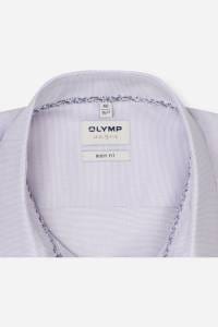 OLYMP Level Five Body Fit Hemd flieder, Faux-uni