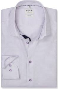 OLYMP Level Five Body Fit Hemd flieder, Faux-uni