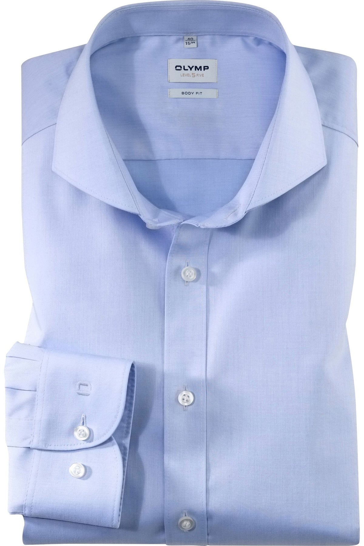 OLYMP Level Five Body Fit Hemd bleu, Einfarbig