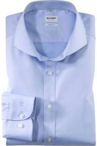 OLYMP Level Five Body Fit Hemd bleu, Einfarbig
