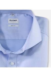 OLYMP Level Five Body Fit Hemd bleu, Einfarbig