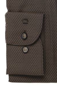 OLYMP Level Five Body Fit Hemd braun, Faux-uni