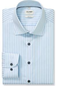 OLYMP Level Five Body Fit Hemd bleu, Gestreift