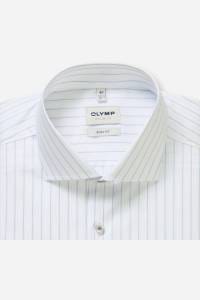 OLYMP Level Five Body Fit Hemd weiss, Gestreift