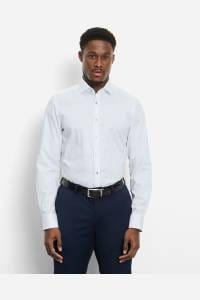 OLYMP Level Five Body Fit Hemd weiss, Gestreift