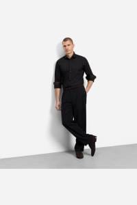 OLYMP Level Five Body Fit Hemd schwarz, Einfarbig