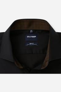 OLYMP Level Five Body Fit Hemd schwarz, Einfarbig