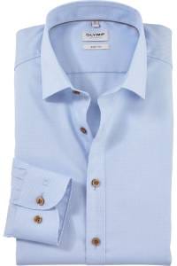 OLYMP Level Five Body Fit Hemd hellblau, Faux-uni