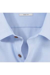 OLYMP Level Five Body Fit Hemd hellblau, Faux-uni