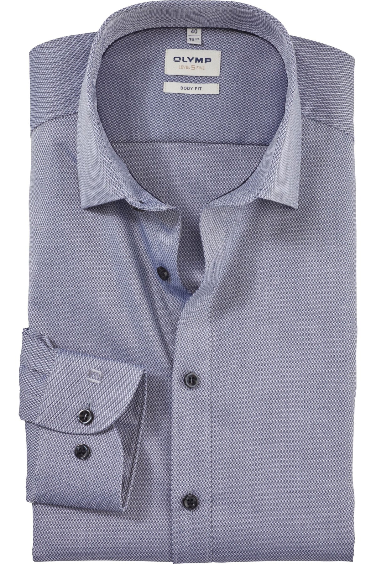 OLYMP Level Five Body Fit Hemd marine, Faux-uni