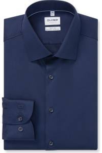 OLYMP Level Five Body Fit Hemd blau, Einfarbig
