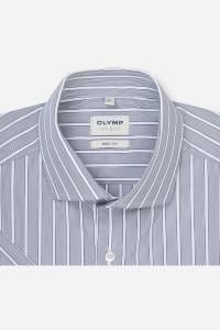 OLYMP Level Five Body Fit Hemd marine, Gestreift